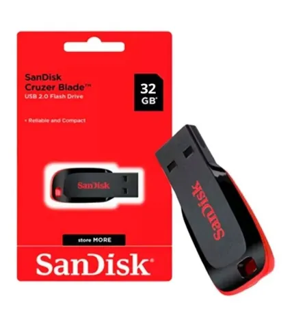 SANDISK CRUZER BLADE 32GB USB 2.0 FLASH BELLEK