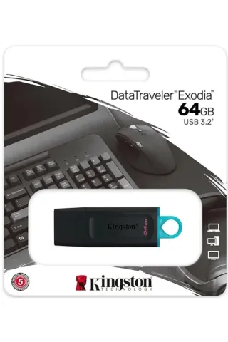 KINGSTON Dtx 64GB Usb 3.2 Gen.1 Datatraveler Exodia Flash Bellek Dtx/64