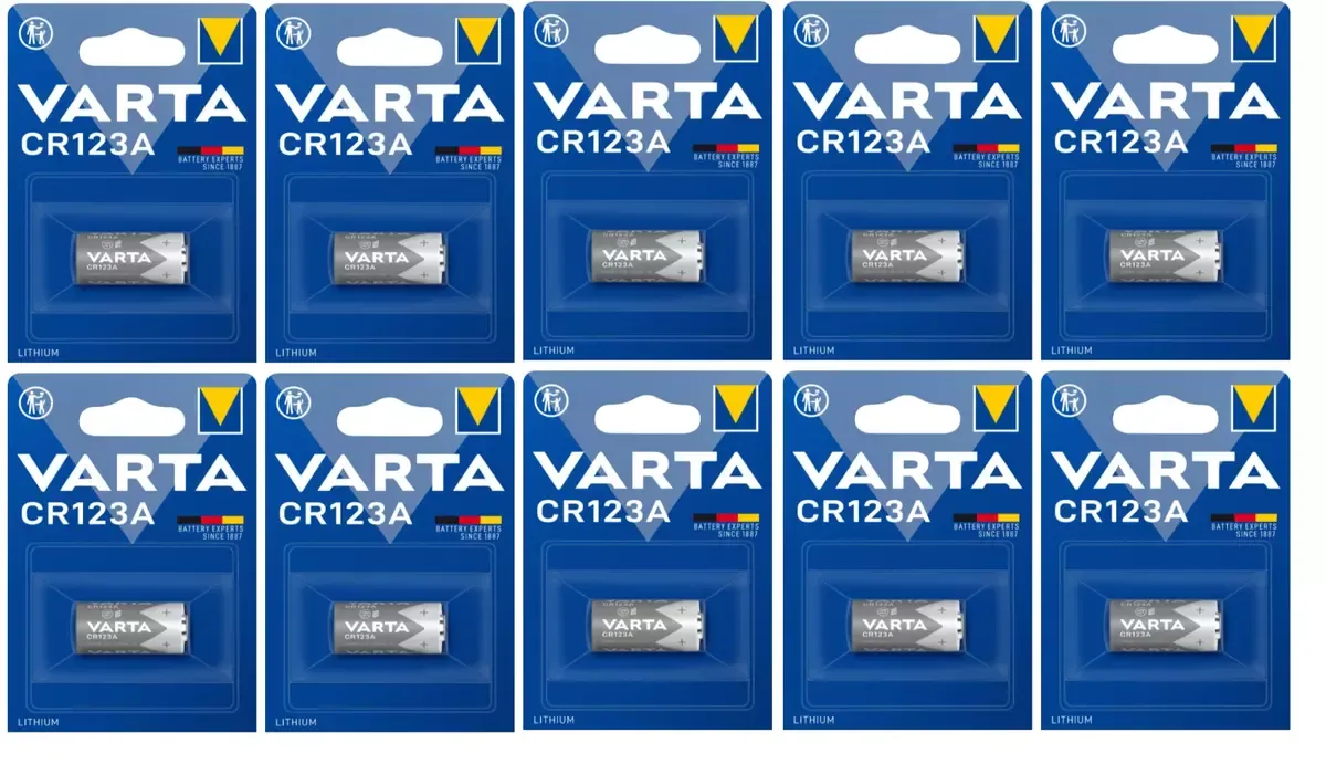 VARTA 6205 CR123A 3V LİTYUM PİL 1 KUTU 10 ADET
