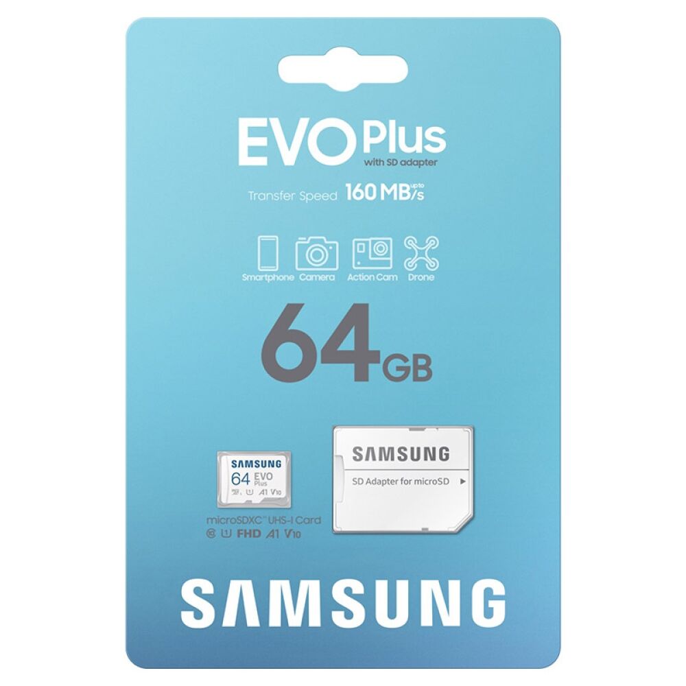 Samsung Evoplus 64Gb 160Mbs-20Mbs Hafıza Kartı