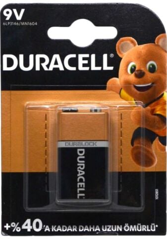 DURACELL 9V PİL 10 LU
