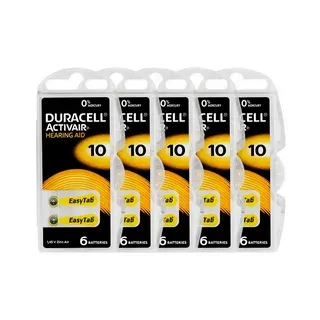 Duracell 10 Numara İşitme Cihazı Pili 5 Paket 30 Adet