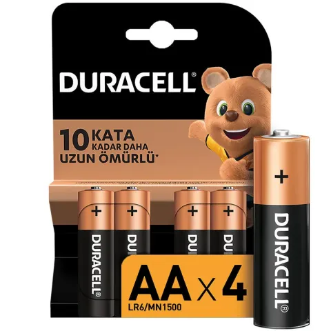 DURACELL BASIC 4'LÜ 2AA KALEM PİL 1 KOLİ 80 ADET