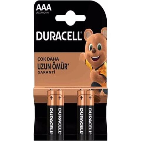 DURACELL BASIC 4'LÜ 3AAA İNCE PİL 1 KOLİ 40 ADET