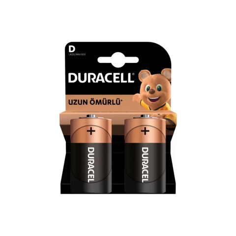 DURACELL BÜYÜK BOY PİL (D L20) 1 KUTU 20 ADET