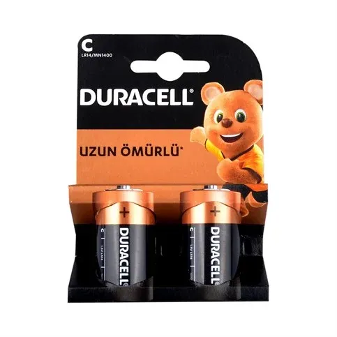 DURACELL ORTA BOY PİL (C PİL) 1 KUTU 20 ADET