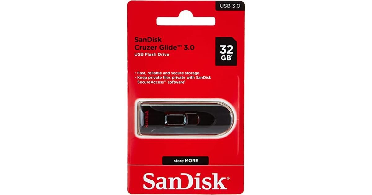 SANDISK CRUZER GLIDE 32GB USB 3.0 FLASH BELLEK