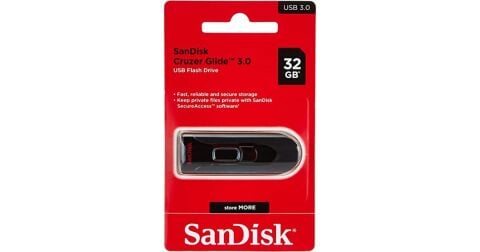 SANDISK CRUZER GLIDE 32GB USB 3.0 FLASH BELLEK
