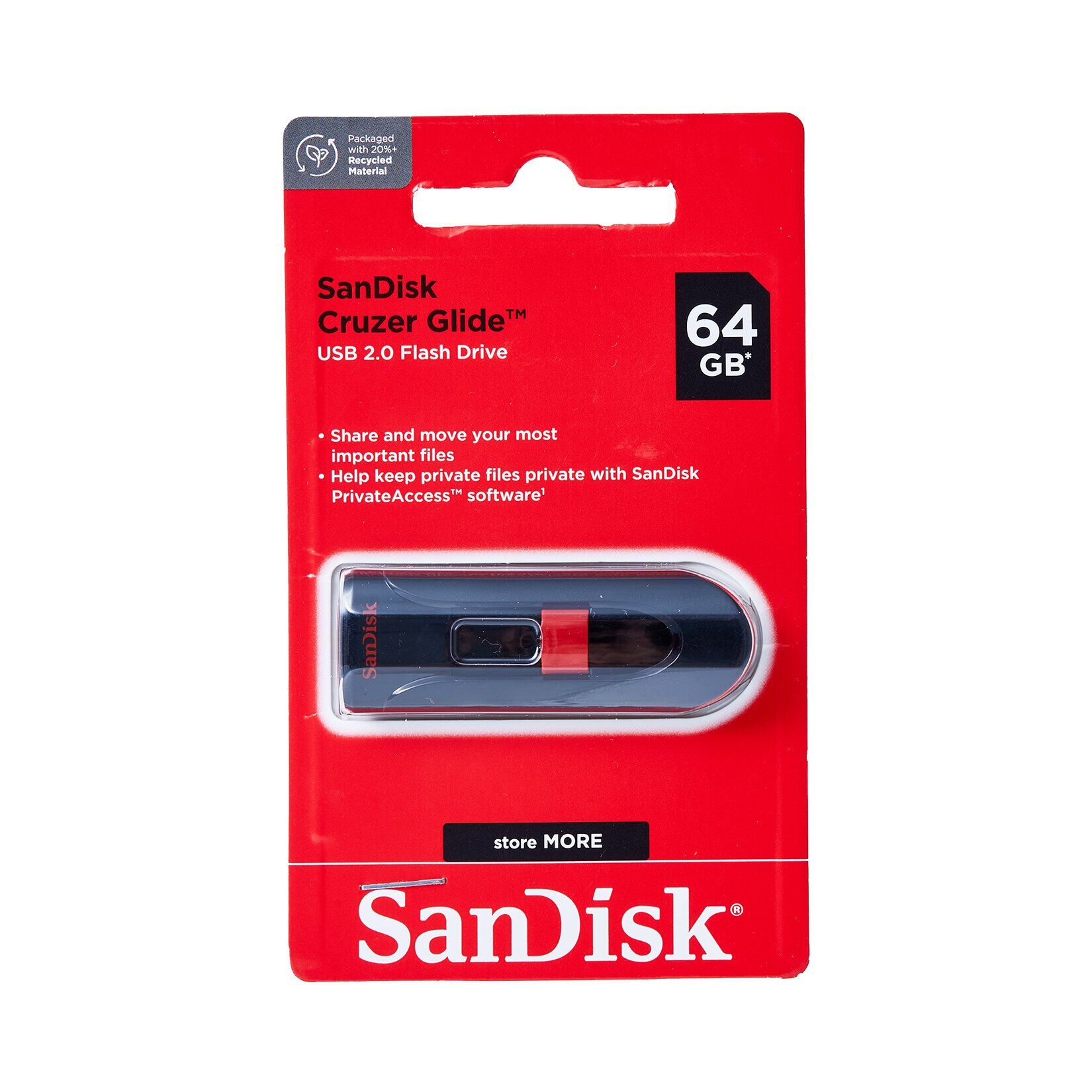 SANDISK CRUZER GLIDE 64GB USB 3.0 FLASH BELLEK
