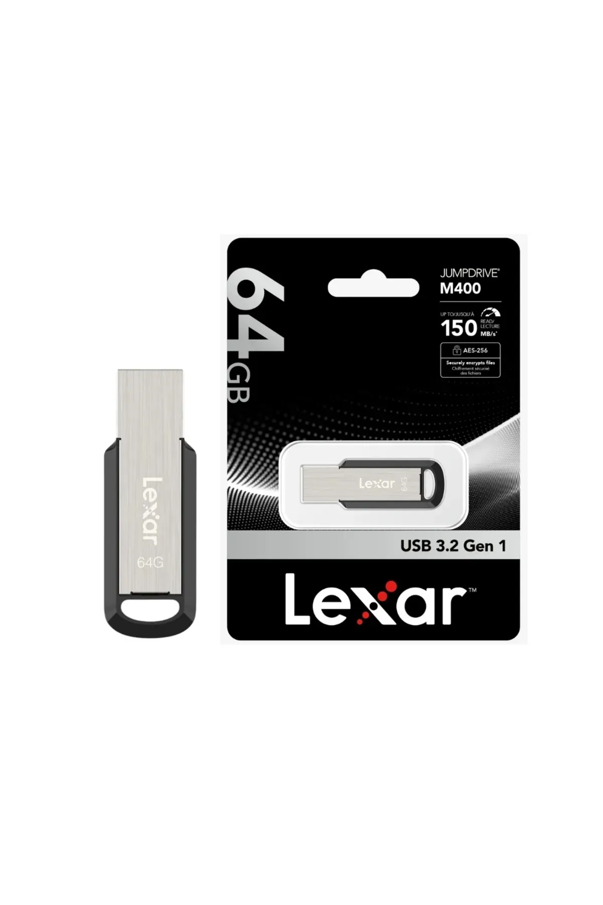 LEXAR M400 METAL 64GB 3.2 USB BELLEK 150MB/s