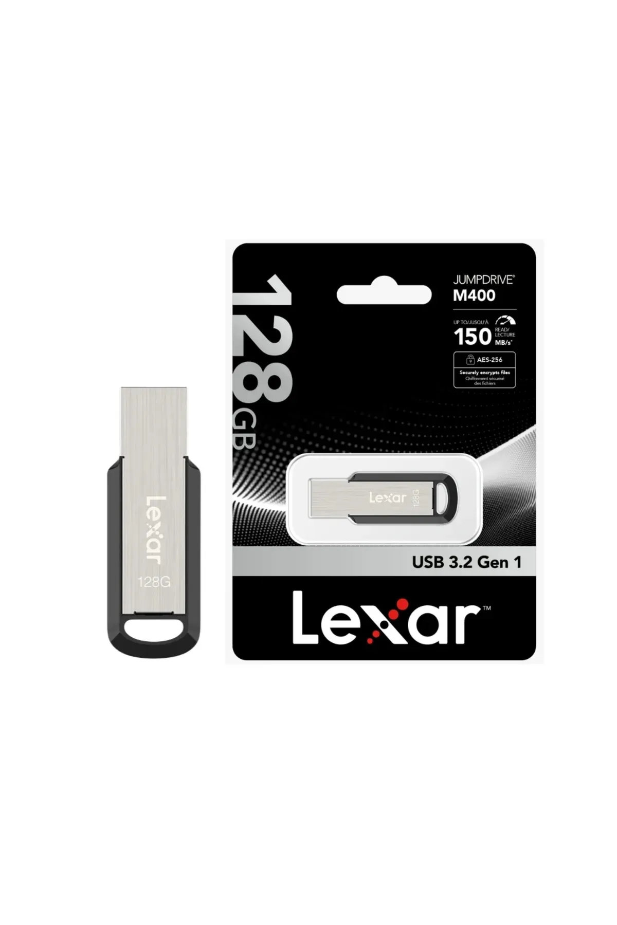 LEXAR M400 METAL 128GB 3.2 USB BELLEK 150MB/s