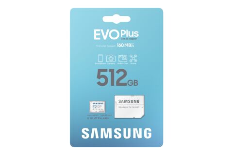 SAMSUNG EVOPLUS 512GB 160MB/s MICRO SD HAFIZA KARTI
