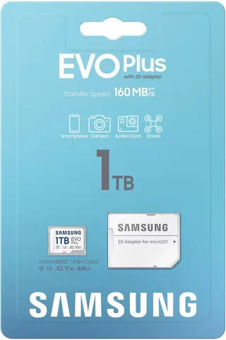 SAMSUNG EVOPLUS 1TB 160MB/s MICRO SD HAFIZA KARTI