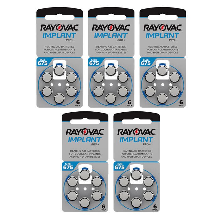 RAYOVAC 675 IMPLANT İşitme Cihaz Pili 6 x 5'li 30 adettir
